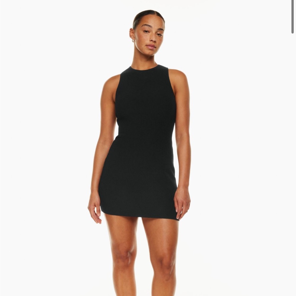 Babaton Sculpt Knit Racer Mini Dress